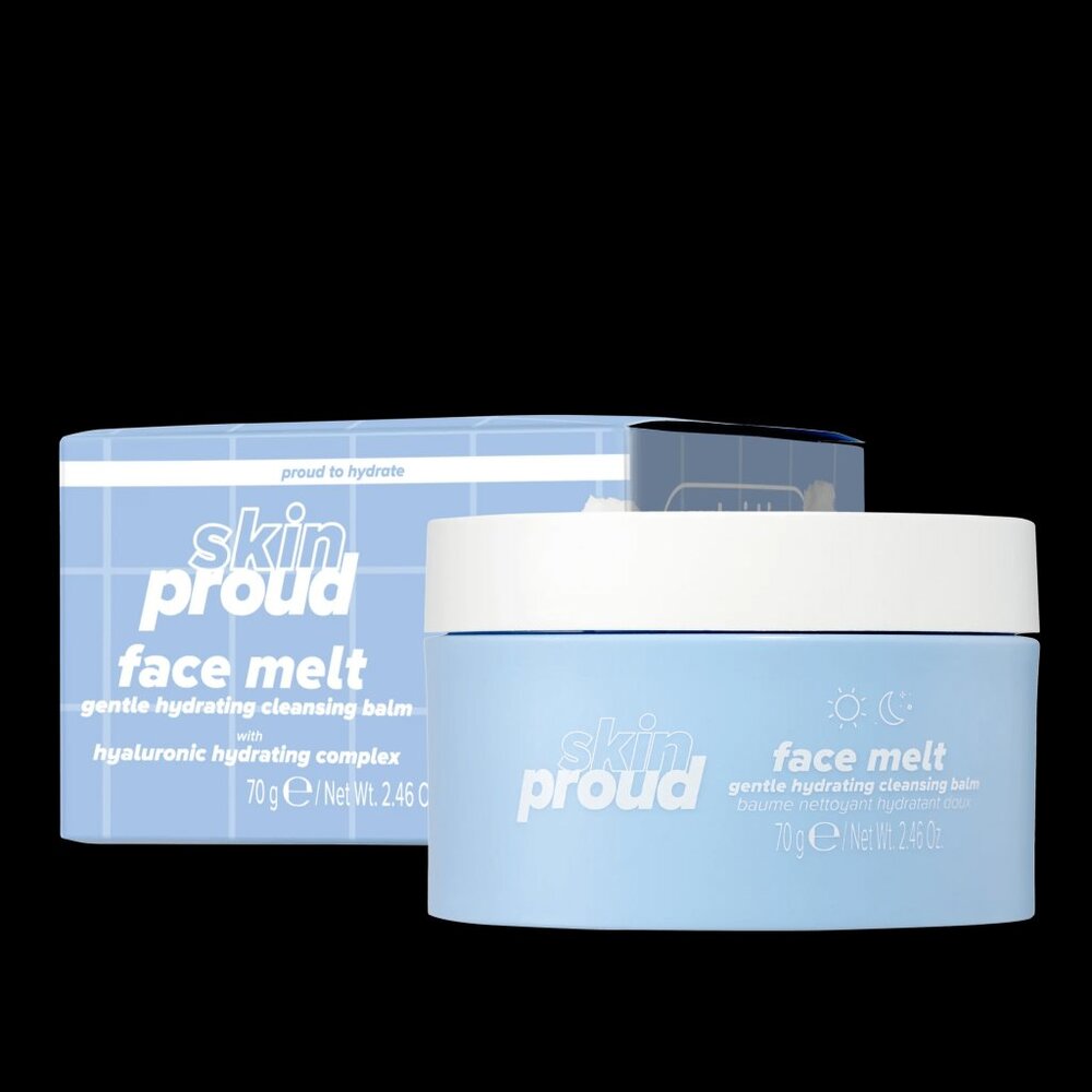 Skin Proud Face Melt Gentle Hydrating Cleansing Balm and Makeup Remover, All Ski